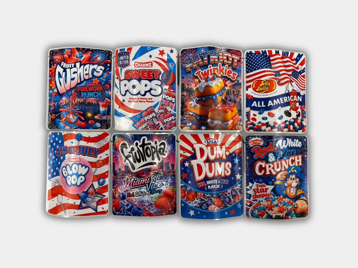 4th of July Collection – 8 Design Mylar Set (3.5g)