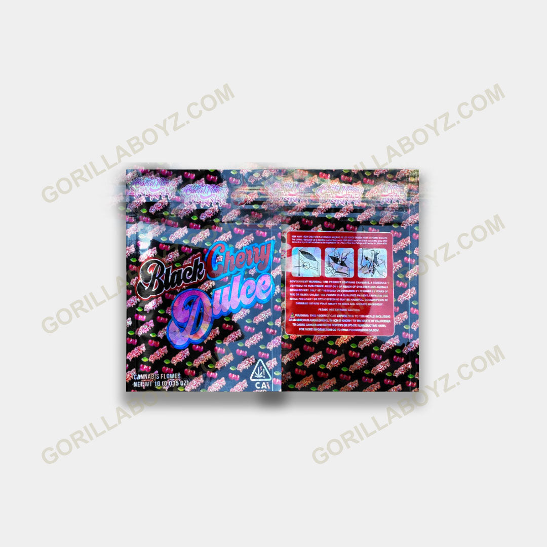 Black Cherry Dulce 1 gram mylar bags