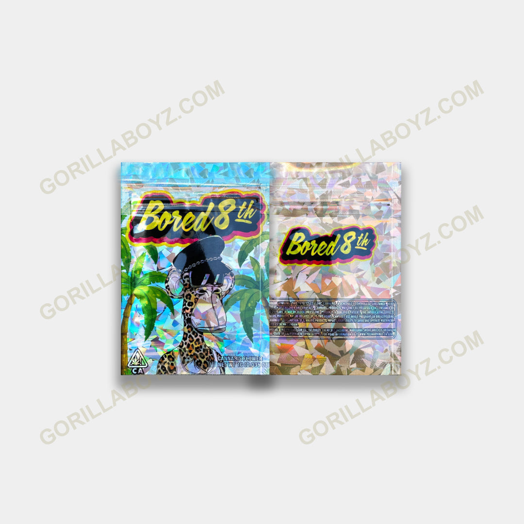 Bored 8th 1 gram mylar bags