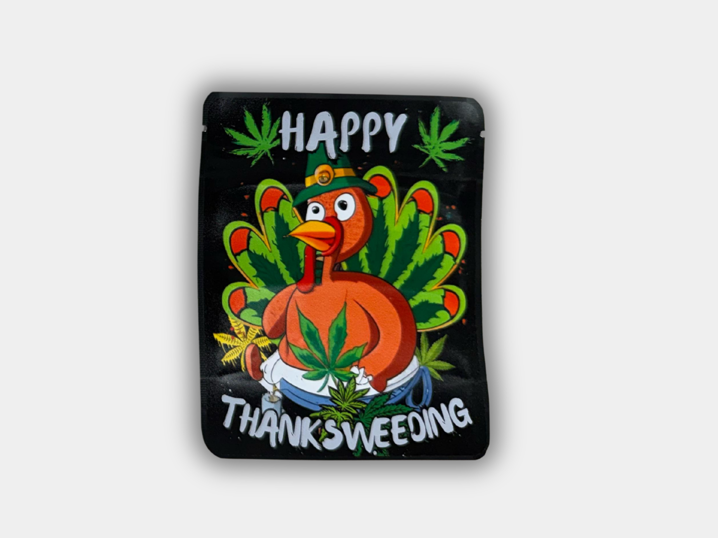 Happy ThanksWeeding Black 3.5G Mylar Bag