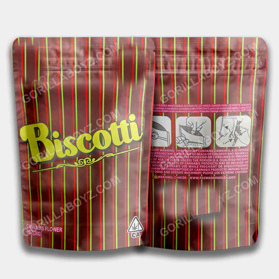 Biscotti Mylar Bag 1 oz