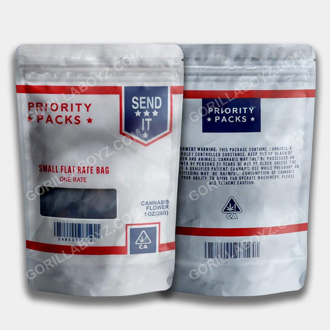 Priority Packs Send It 1 ounce mylar bags
