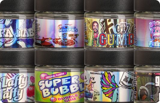 glass jars for cannabis products