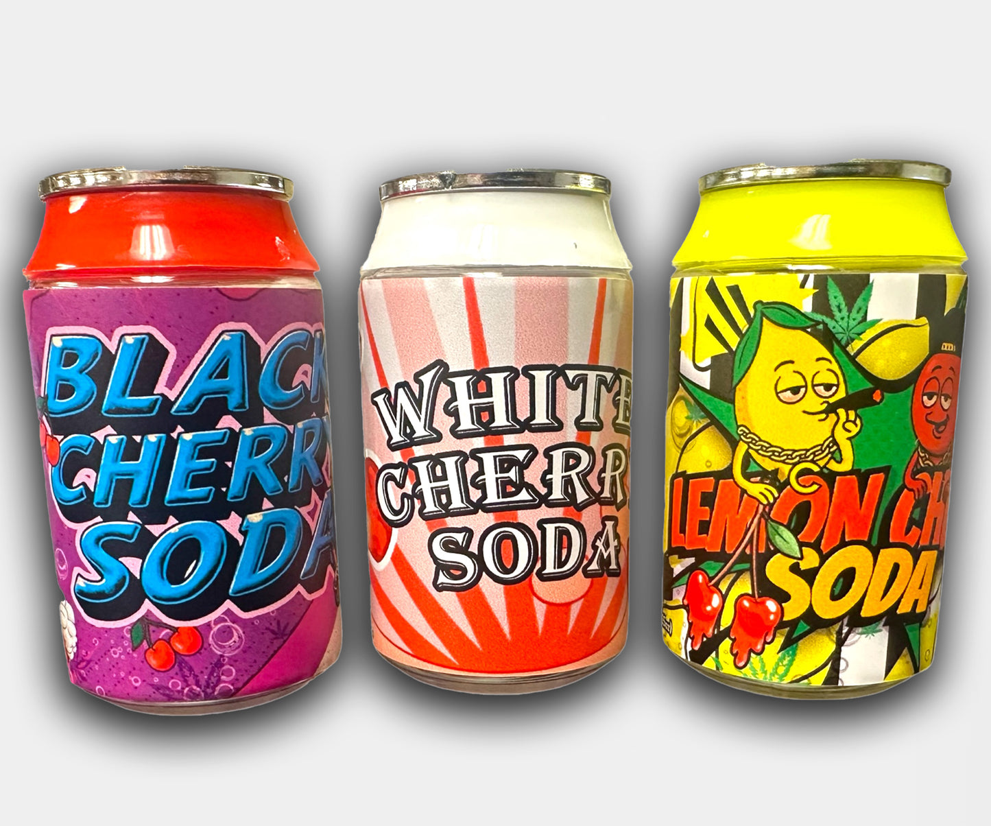 GB Custom Printed Designed Limited Edition 3.5g Soda Can Design Plastic Jars
