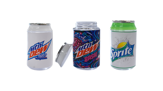 Soda Can Style 3.5G Plastic Jar | Pick Your Flavor | Smell Proof