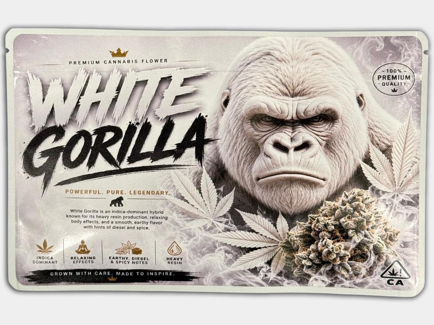 White Gorilla 7G Mylar Bag